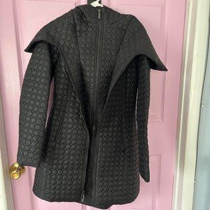Dawn Levy Black Quilted Hooded Gwen Puffer Coat